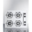24" wide open burner gas cooktop in white with spark ignition