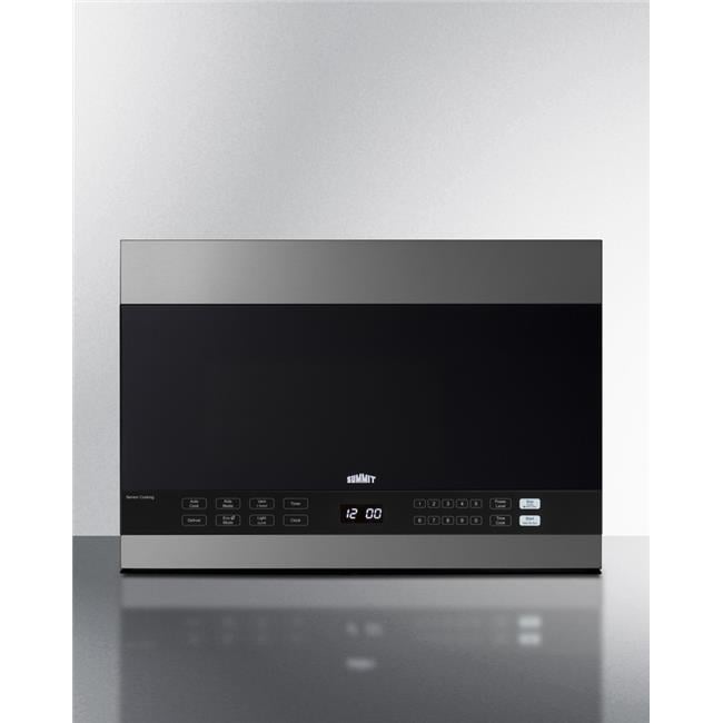 24" Wide Over-the-range Microwave with Hood in Black and Stainless Steel Main image
