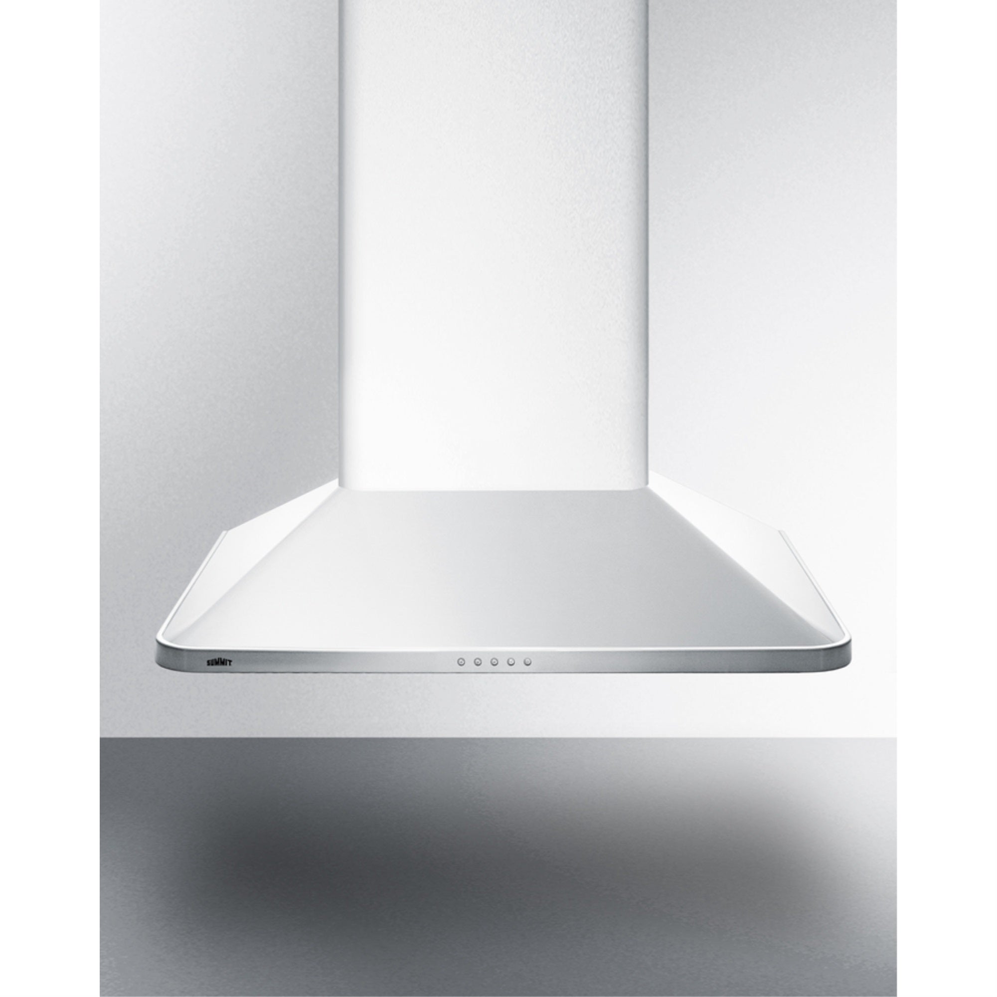 24" wide European style convertible wall-mount range hood in stainless steel, ADA compliant
