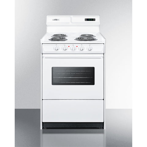 Accucold 24" Wide Electric Coil Top Range in White