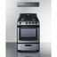 24" wide gas range (PRO247SS) and 24" wide convertible range hood (HR24RSS) shipped together