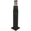 Dual-Sided Floor Stand w/Vertical Sign Holder Black