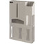 PPE Organizer Surgical Dbl Bulk Wall Mount Quartz Beige ABS