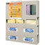 PPE Organizer 4" Gloveless Wall/Door Quartz Beige ABS