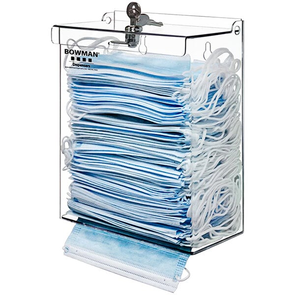 Face Mask Dispenser Shield Style Bulk Clear PETG