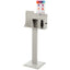 Dispenser Mount Locking Station/Stand/Horz Sign Qrtz Bge Stl