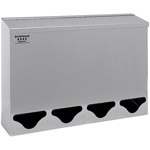 Bulk Dispenser Quad Tall Front Dispensing Stainless Steel