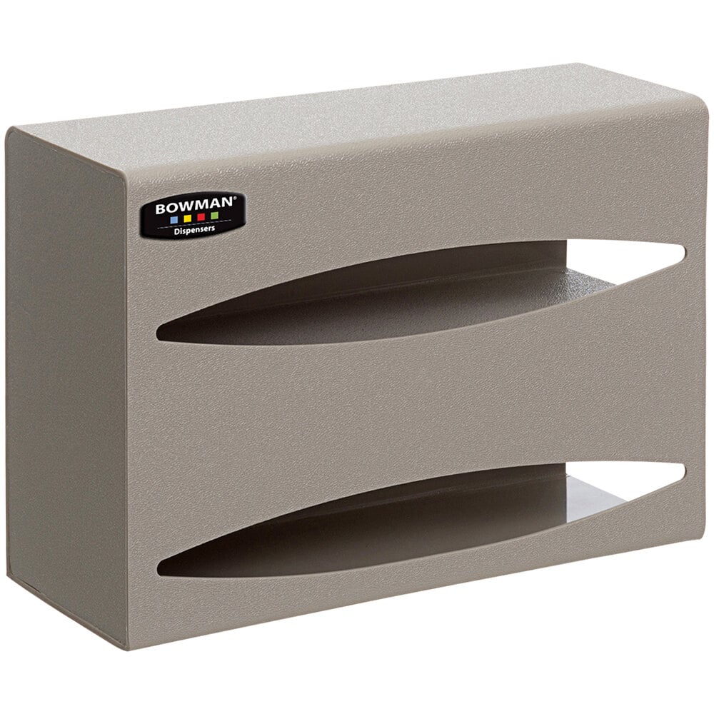 PPE Dispenser Double Bulk Wall/Slimline Quartz Beige ABS