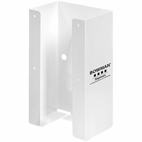Glove Box Dispenser Single Large White Steel