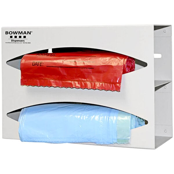 Bag Dispenser Double Quartz Beige Aluminum