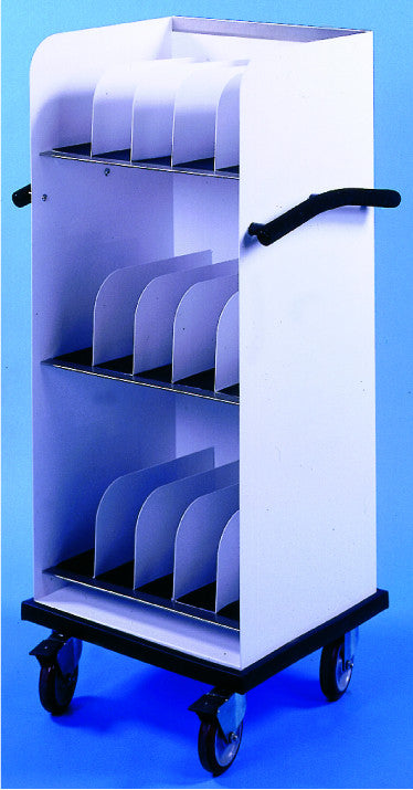 Wolf X-Ray Cart Tall CR-Plate 8qty 6" wide Compartments