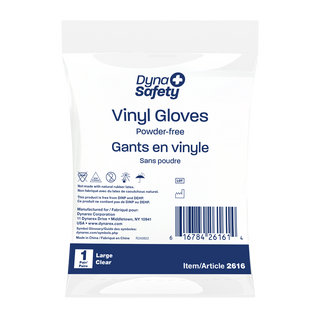 Vinyl Gloves in a Bag, Powder-Free