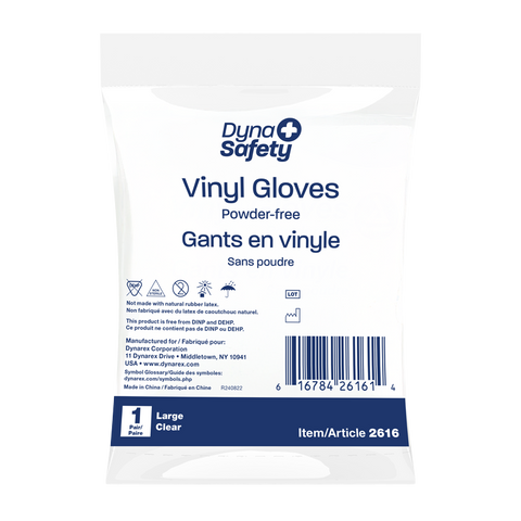 Vinyl Gloves in a Bag, Powder-Free