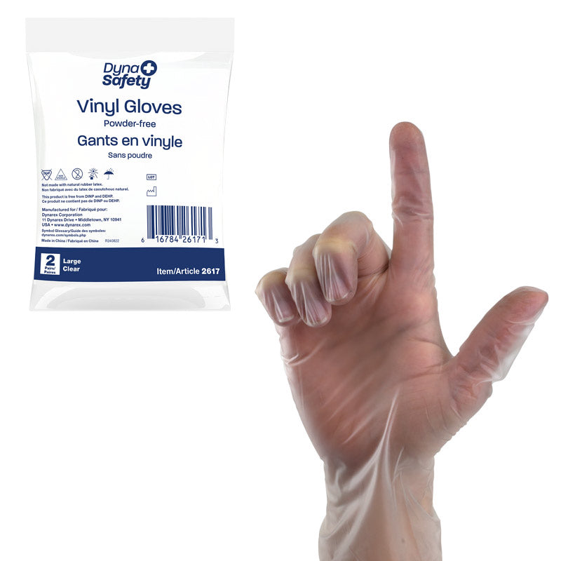 Vinyl Exam Gloves In A Bag Code: 2617