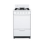 20" wide smooth-top range in white