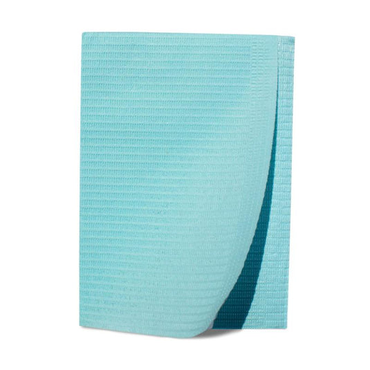 Patient Bibs, 2-Ply, 13" x 18", Blue