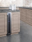 6" wide ADA compliant built-in undercounter wine cellar with panel-ready door trim