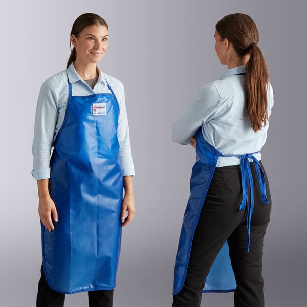 QUICK DROP APRON - .25 mm   Lead Free   24X42 Antimicrobial Blue - Large