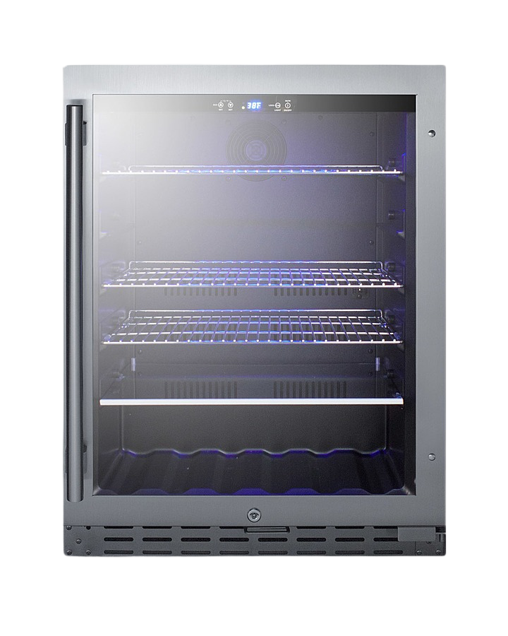 Full-size built-in 24" wide 18" deep 98-bottle dual zone wine cellar Main image