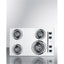 30" wide 220V electric coil top cooktop in white porcelain finish