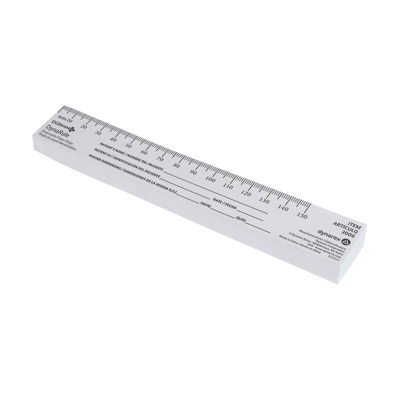 DynaRule Disposable Paper Ruler, 25 paper ruler/pad