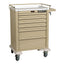 Aluminum Universal Cart, 6 Drawer,  4-3", 1-6", and 1-9", Wireless Electronic Lock w/ Proximity Badge Reader (3Cards Inc