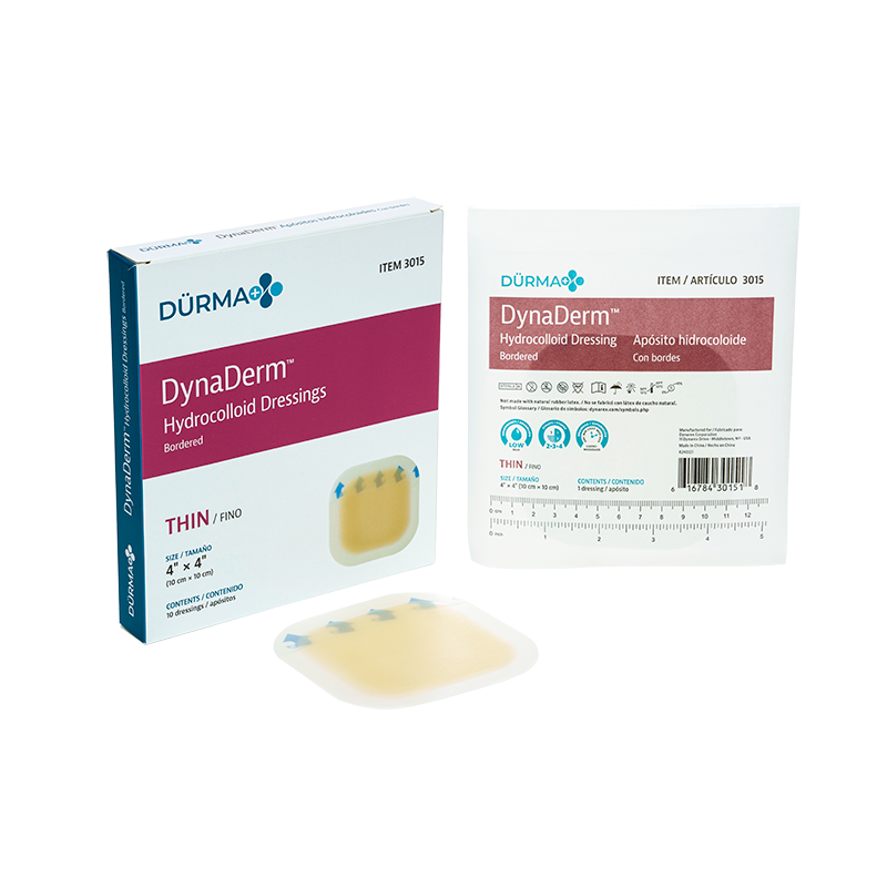 DynaDerm - Hydrocolloid Dressing - Thin 4" x 4"