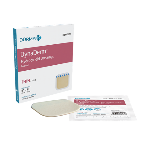DynaDerm - Hydrocolloid Dressing - Thin 2" x 2"