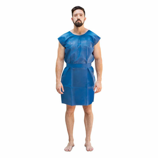 Patient Gown One-Size, Blue