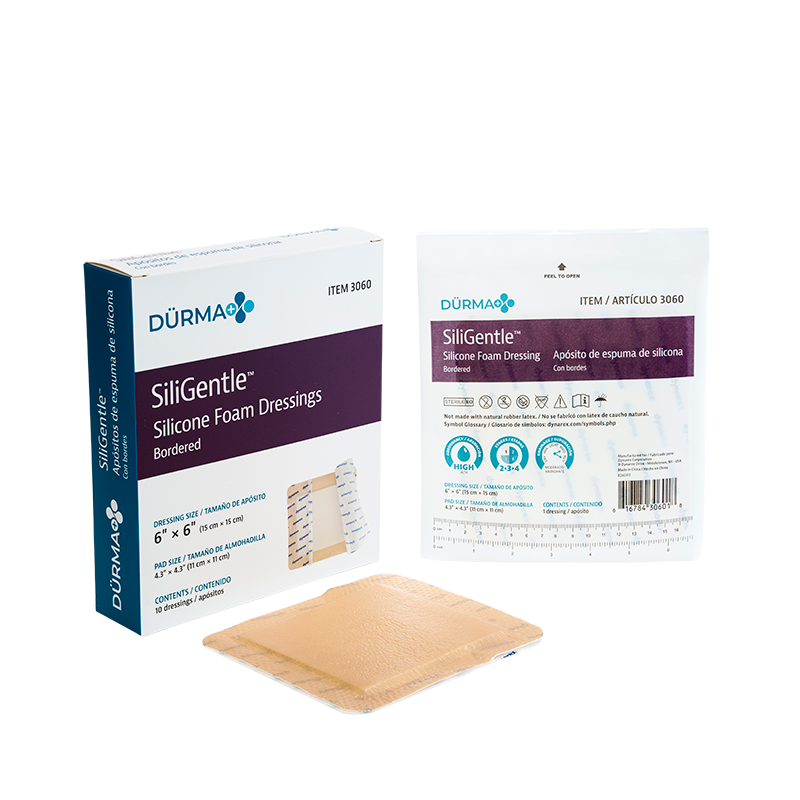 Dynarex SiliGentle - Silicone Bordered Foam Dressing Secondary image
