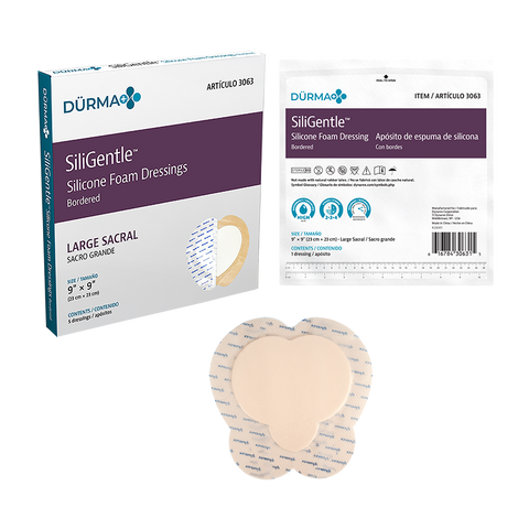 Dynarex SiliGentle - Silicone Bordered Foam Dressing (Model 3063)