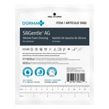 SiliGentle AG Silver Silicone Foam Dressing