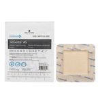 SiliGentleAG - Silver Silicone Bordered Foam Dressing 4" x 4"
