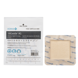 SiliGentleAG - Silver Silicone Bordered Foam Dressing 4" x 4"