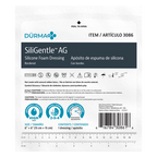 SiliGentleAG - Silver Silicone Bordered Foam Dressing 6" x 6"