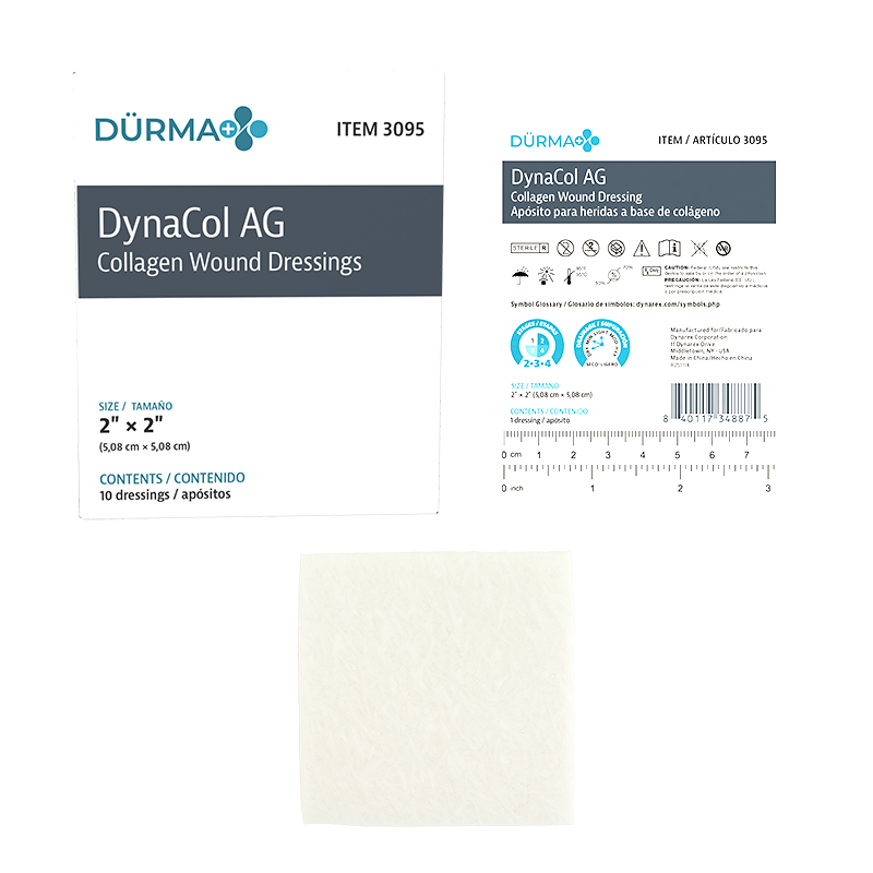 DynaCol AG Collagen Wound Dressing, 2" x 2"