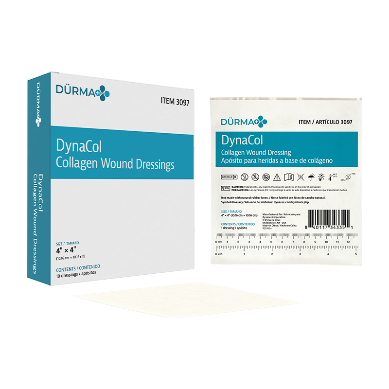 DynaCol Collagen Wound Dressing, 4" x 4"