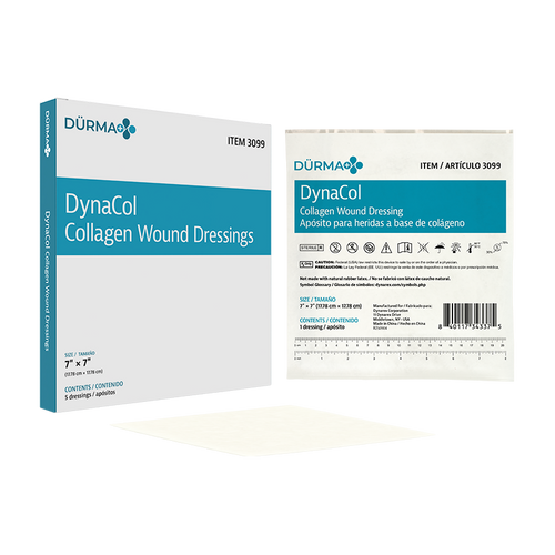 DynaCol Collagen Wound Dressing, 7" x 7"