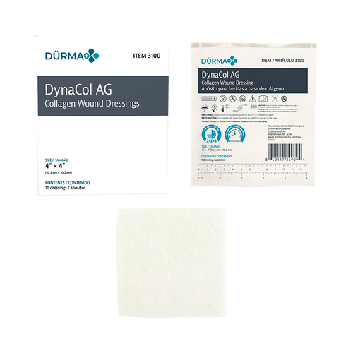 DynaCol AG Collagen Wound Dressing, 4" x 4"