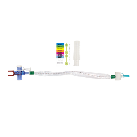 Vortex 72 Closed Suction Endotracheal Catheter, T-Piece, 14 Fr