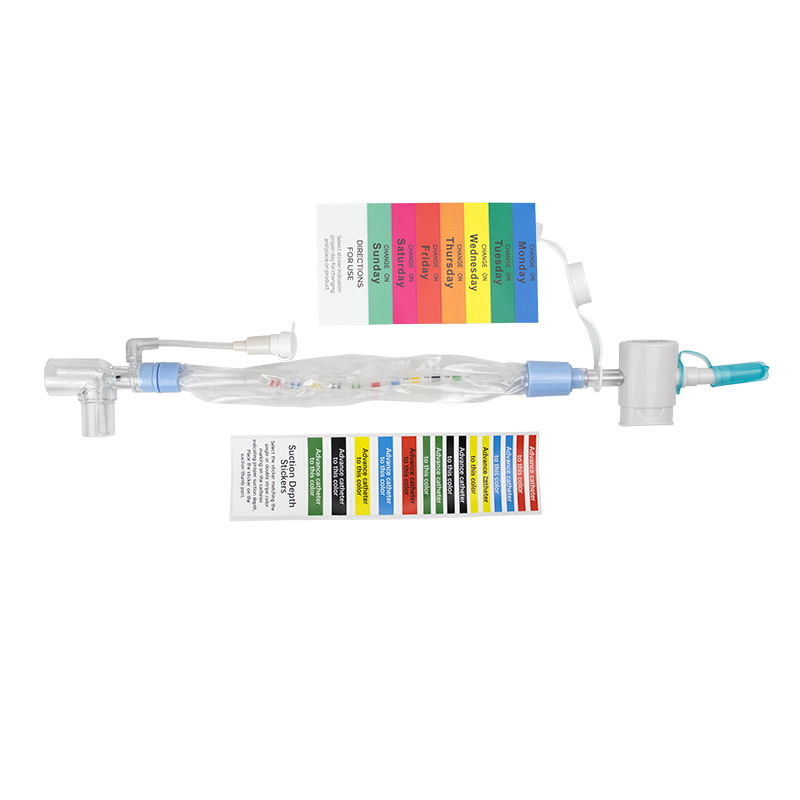 Closed Suction Catheter Tracheostomy, Elbow, 8 Fr