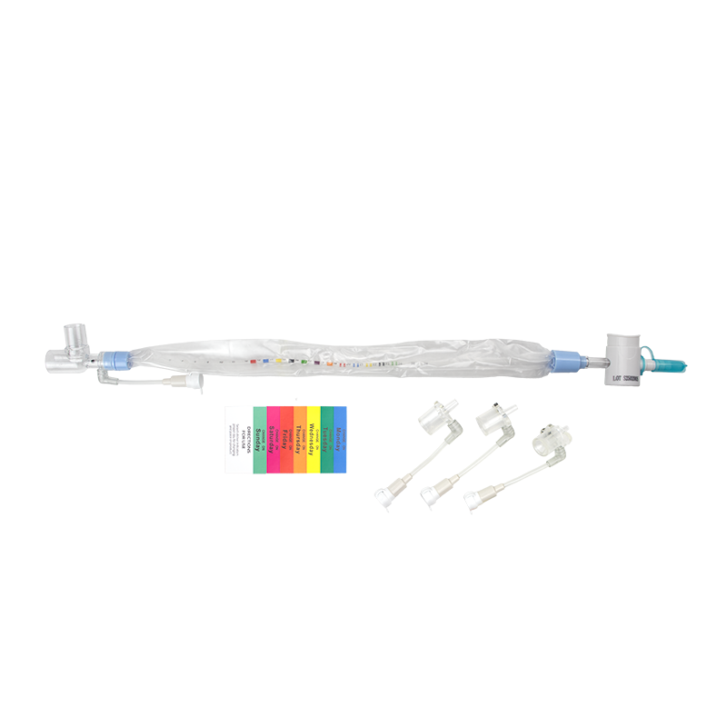 Closed Suction Catheter Endotracheal, Elbow, 8 Fr, Color coded depth bands Main image