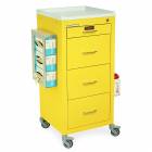 4 Drawer Mini Line Latch Lock Cart (Tall Cabinet); 1-3" and 3-9" Drawers. Includes Pontoon Bumpers and 5” Casters. Repla