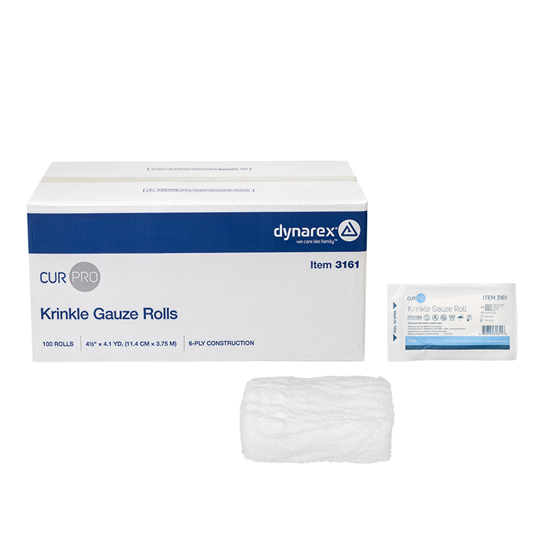 Dynarex Krinkle Gauze Roll - Sterile 4.5" x 4.1 yd