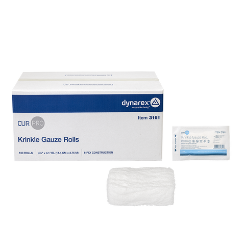 Dynarex Krinkle Gauze Roll - Sterile 4.5" x 4.1 yd