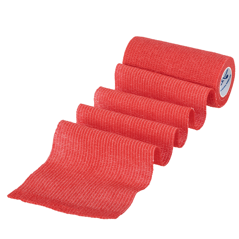 Sensi Wrap, Self-Adherent, 4" x 5 yd Red