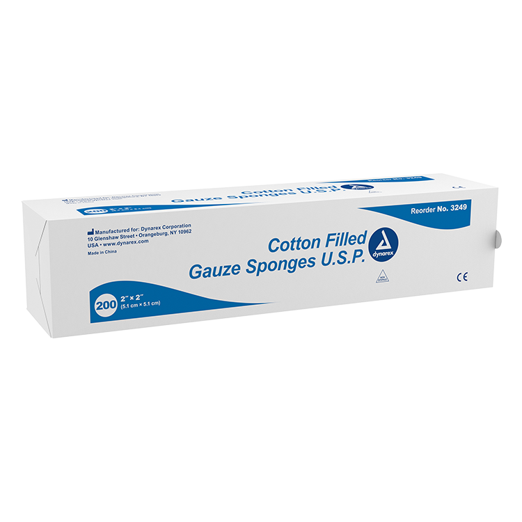 Cotton Filled Gauze Sponge U.S.P. Code: 3249 Main image
