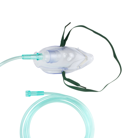 Dynarex O2 Masks - Medium Concentration w/ 7' Tubing