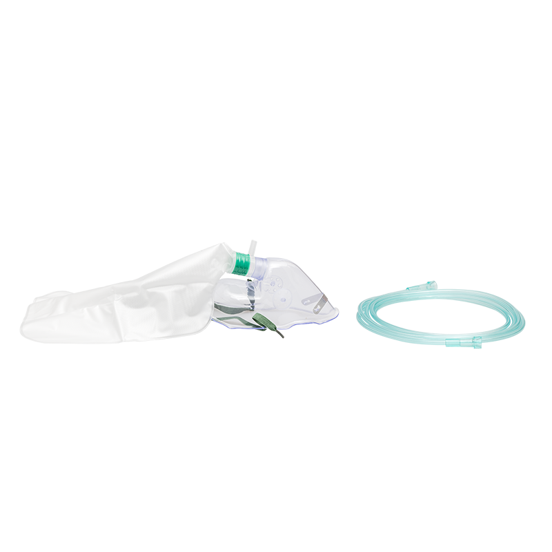 Non-Rebreather Elongated Mask w/ Safety Vent w/ 7' (2.1 m) t, Adult/Universal Connector