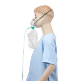 Non-Rebreather Elongated Mask w/ Safety Vent w/ 7' (2.1 m) t Pediatric/Standard Connector
